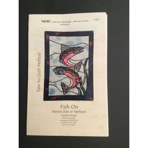 Fish On Stained Glass Quilt Pattern B21